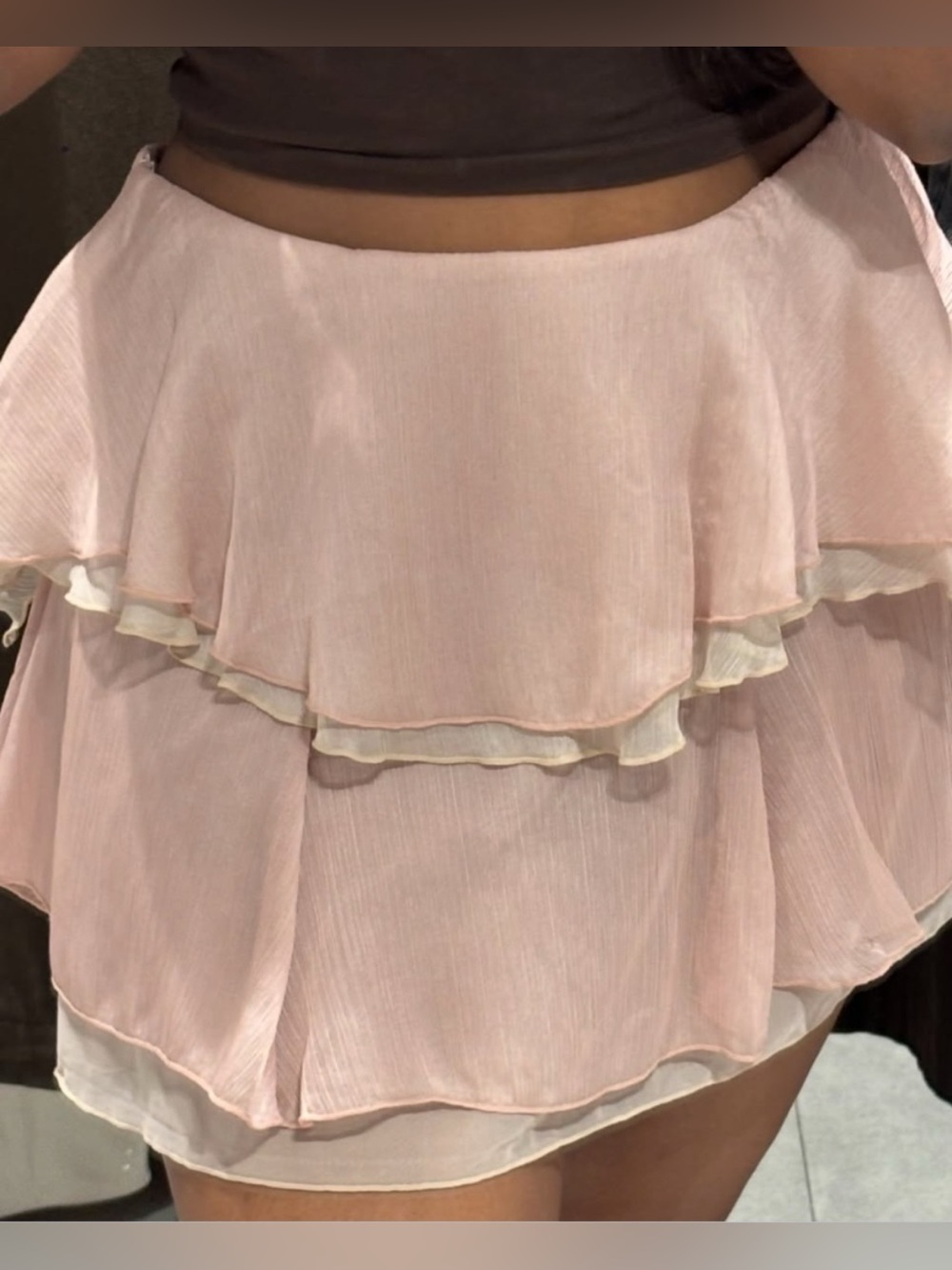 Zara Ruffled Mini Skirt - Picture 5 of 14